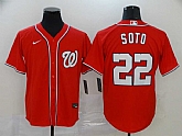 Nationals 22 Juan Soto Red Nike 2020 Cool Base Jersey,baseball caps,new era cap wholesale,wholesale hats